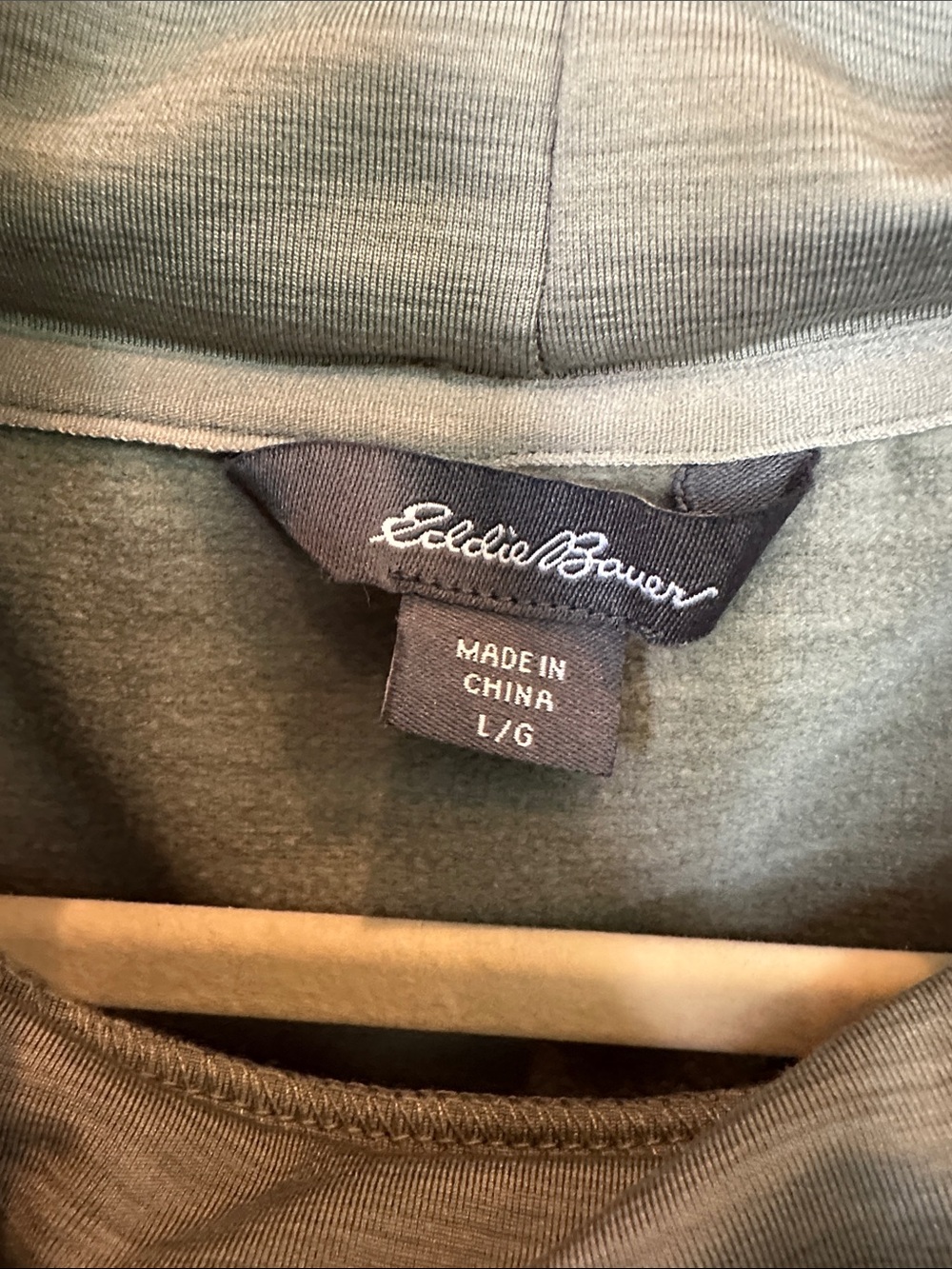Eddie Bauer Women’s Sage Green Turtleneck Athletic Pullover Pockets EB002008 - Picture 2 of 6
